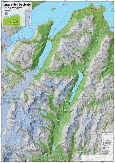 Pixmap Cartografía Digital Lago del Desierto 1/80.000 digital map