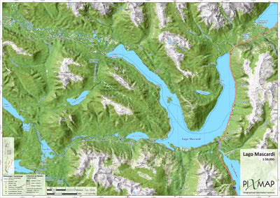 Pixmap Cartografía Digital Lago Mascardi 1/50.000 digital map