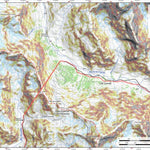 Pixmap Cartografía Digital Las Cuevas - Paso Cristo Redentor 1/25.000 digital map