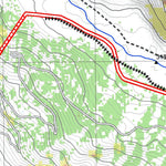 Pixmap Cartografía Digital Las Cuevas - Paso Cristo Redentor 1/25.000 digital map