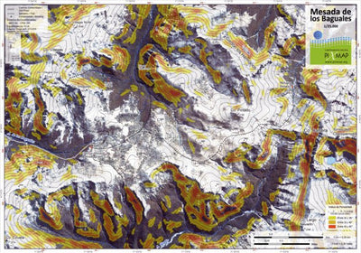 Pixmap Cartografía Digital Mesada de los Baguales 1/25.000 Topo-Image digital map