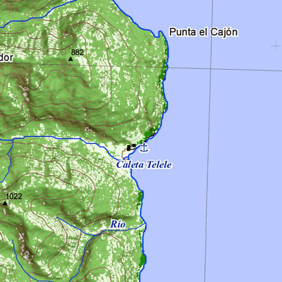 Pixmap Cartografía Digital Parque Pumalín 1/100.000 digital map