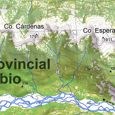 Pixmap Cartografía Digital Reserva Provincial Río Turbio - Lagos Esperanza y Puelo 1/100.000 digital map