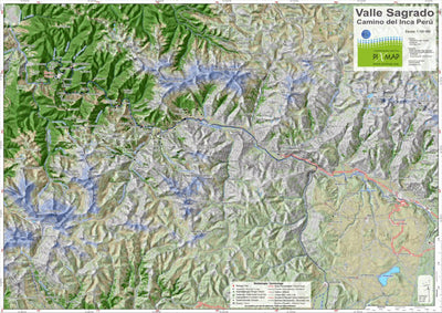 Pixmap Cartografía Digital Valle Sagrado - Camino del Inca 1/100.000 digital map
