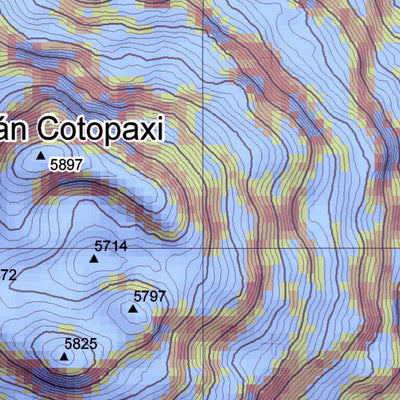Pixmap Cartografía Digital Volcán Cotopaxi 1/25.000 PRELIMINARY MAP digital map