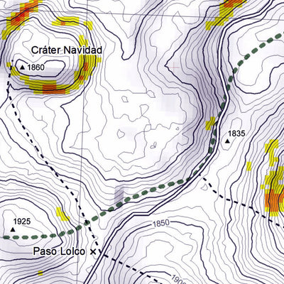 Pixmap Cartografía Digital Volcán Lonquimay - Corralco Ski Resort 1/25.000 digital map