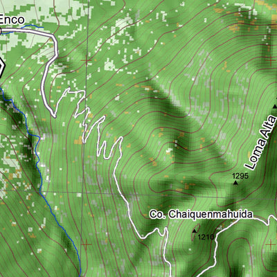 Pixmap Cartografía Digital Volcanes Mocho y Choshuenco 1/50.000 digital map