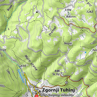 Planinska zveza Slovenije Kamnik in okolica - vzhod 1:25.000 PZS digital map