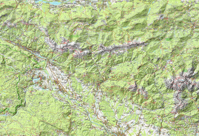 Planinska zveza Slovenije Karavanke - central part 1:50.000 PZS digital map