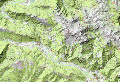 Planinska zveza Slovenije Krnsko pogorje 1:25.000 PZS digital map