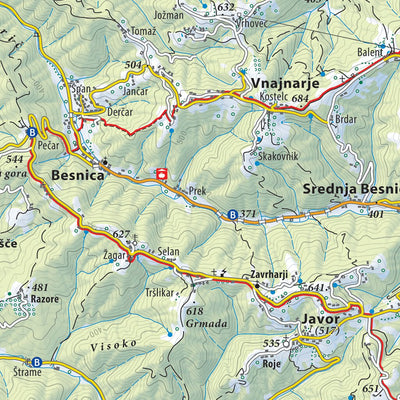 Planinska zveza Slovenije Ljubljana in okolica East 1 50.000 PZS digital map