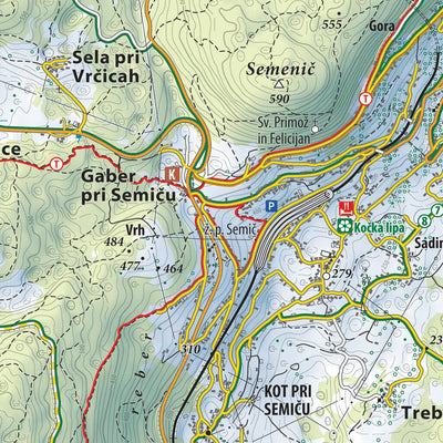 Planinska zveza Slovenije Semič in okolica East 1:25.000 PZS digital map