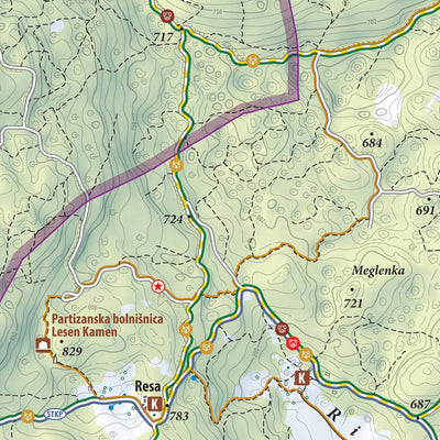 Planinska zveza Slovenije Semič in okolica West 1:25.000 PZS digital map