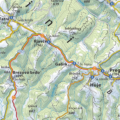 Planinska zveza Slovenije Slovenska Istra, Kras in okolica South-East 1 50.000 PZS digital map