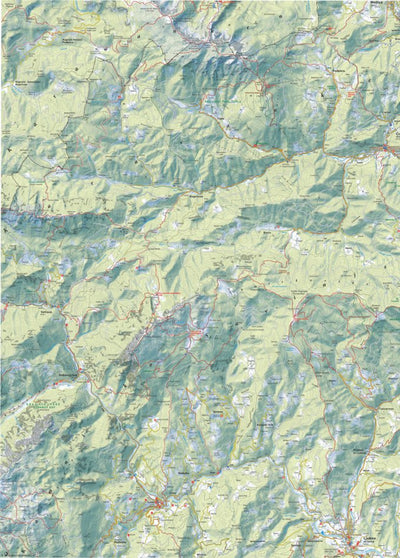 Planinska zveza Slovenije Smrekovec, Raduha, Olševa, Peca, Uršlja gora West 1:30.000 PZS digital map