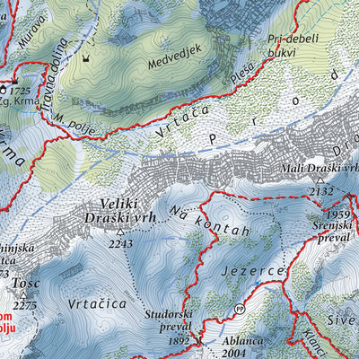 Planinska zveza Slovenije Triglav South 1 25.000 PZS digital map