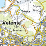 Planinska zveza Slovenije Velenje 1:30.000 PZS digital map