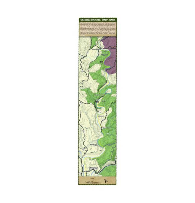 Greenbrier River Trail - Sharp's Tunnel Map by Pocahontas County ...