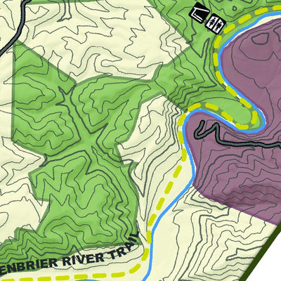 Pocahontas County Tourism Commission Greenbrier River Trail - Sharp's Tunnel digital map