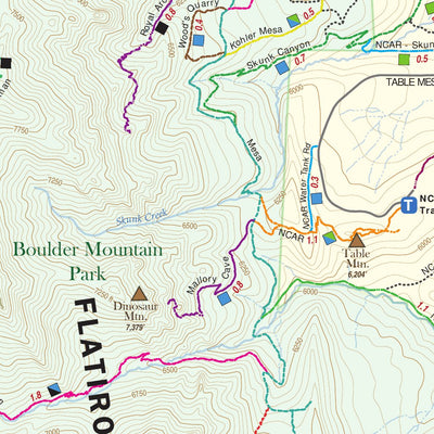 Pocket Pals Trail Maps Boulder - Mountain Parks, Open Spaces & Eldorado Canyon State Park digital map