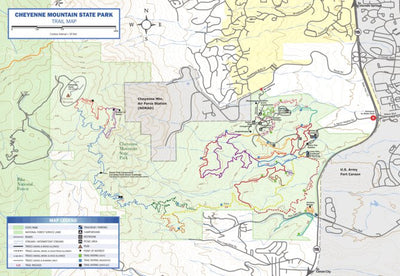 Pocket Pals Trail Maps Cheyenne Mountain State Park digital map