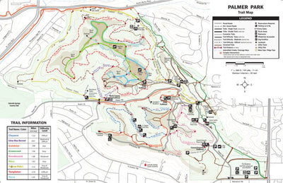 Pocket Pals Trail Maps Palmer Park Trail Map (Colorado Springs, Colorado) digital map