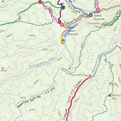 Pocket Pals Trail Maps Trail Map#13, Rampart Range Wildlands Area, Pikes Peak Region Series digital map