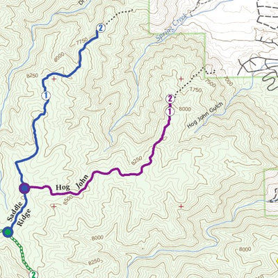 Pocket Pals Trail Maps Trail Map#14 , Rampart Range Wildlands Area, Pikes Peak Region Series digital map