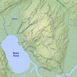 Points North Maps Basin Pond Mtn. Bike Map - Monroe, Maine digital map