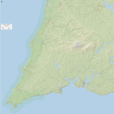 Southwest Portugal Bike & Hike Map - South Preview 1