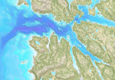 Points North Maps Sitka Surf & Turf - Salisbury (Fathoms) digital map