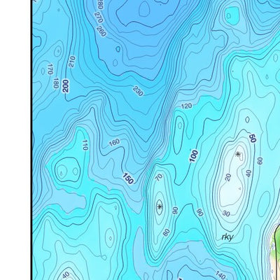 Points North Maps Sitka Surf & Turf Sample - Middle Is. digital map