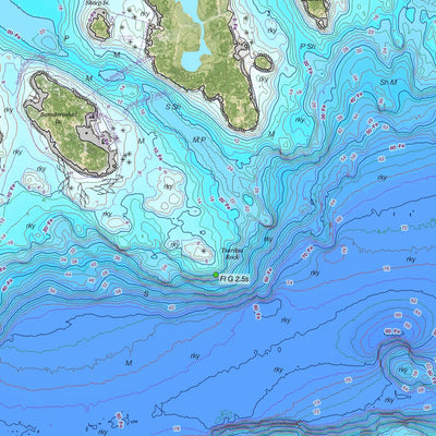 Points North Maps Sitka Surf & Turf - Sitka (Fathoms) digital map