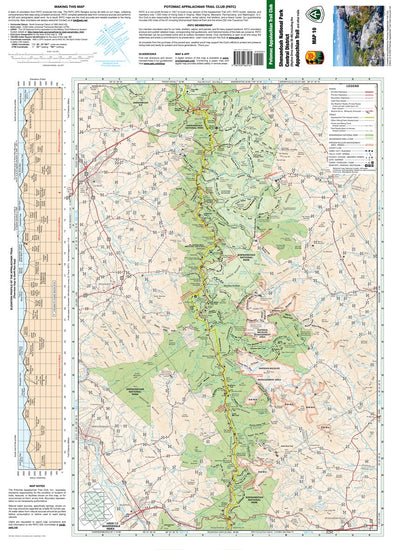 Shenandoah National Park Central District Map 10 Front Preview 1