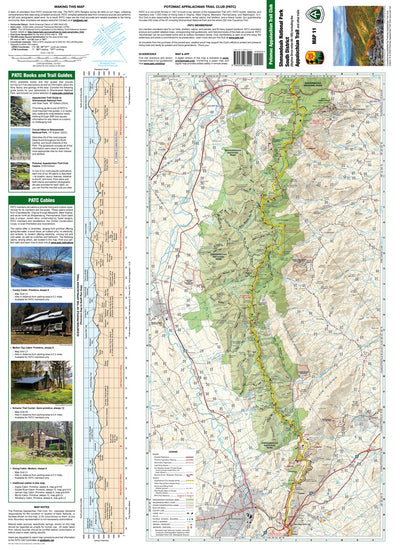 Shenandoah National Park South District Map Front Preview 1