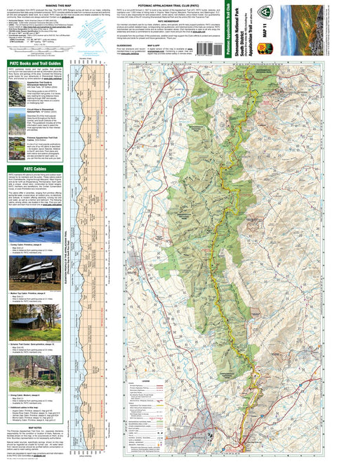 Shenandoah National Park South District Map Front Preview 1