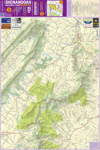 Purple Lizard Maps Shenandoah National Park North Lizard Map bundle