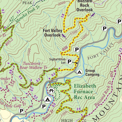 Purple Lizard Maps Shenandoah National Park North Lizard Map bundle