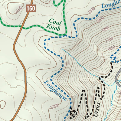 Purple Lizard Maps The Trails at Jakes Rocks in Allegheny National Forest digital map