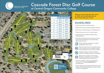 COCC Cascade Forest Disc Golf Course Preview 1