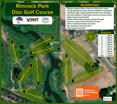 Rimrock Park Disc Golf Course Preview 1