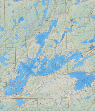 Quiet Wild, LLC Wild Map™ Burntside Lake (Terrain) digital map