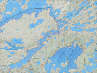 Quiet Wild, LLC Wild Map™ Moose Lake Chain (Terrain) digital map
