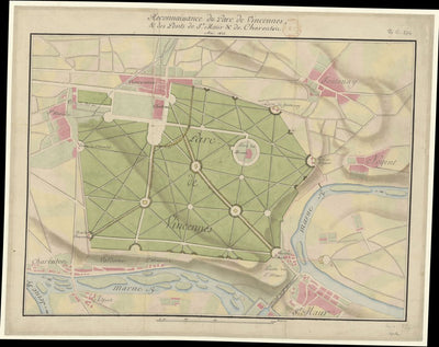 RAFAELA 1777 Bois de Vincennes 1815 digital map