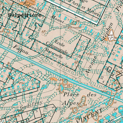 RAFAELA 1777 PARIS 13 & 5 digital map