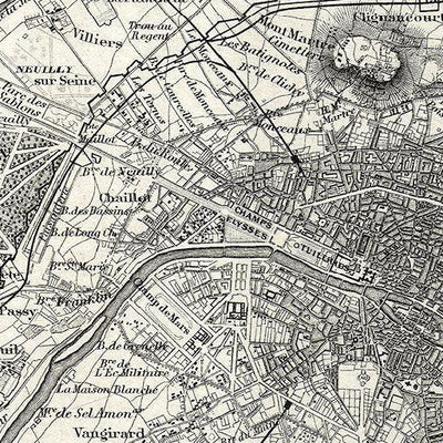 RAFAELA 1777 The Environs of Paris 1855 digital map