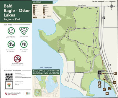 Ramsey County Parks & Recreation Bald Eagle - Otter Lakes Regional Park Bald Eagle Lake Area digital map