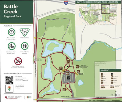 Ramsey County Parks & Recreation Battle Creek Regional Park Pavilion Area digital map