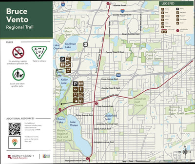 Ramsey County Parks & Recreation Bruce Vento Regional Trail digital map