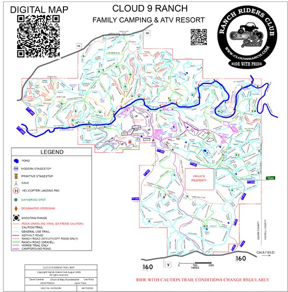 Shield Ranch Map Cloud 9 Ranch Trail Map by Ranch Riders Club | Avenza Maps